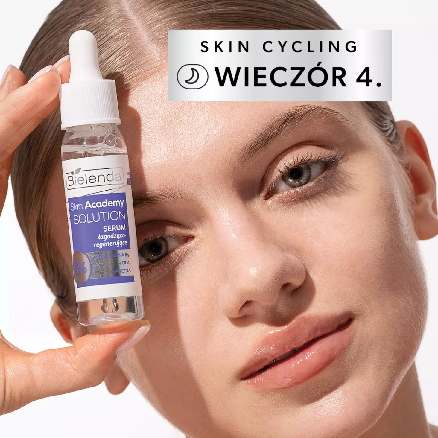 Skin Academy Solutions serum łagdzące fioletowo niebieskie Bielenda Skin Academy Solution serum z witaminą C