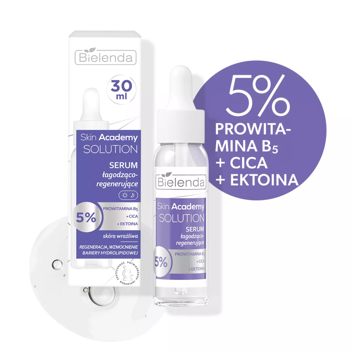 Serum łagodząco regenerujące Skin Academy Solutions Serum łagodząco regenerujące Bielenda Skin Academy Solutions
