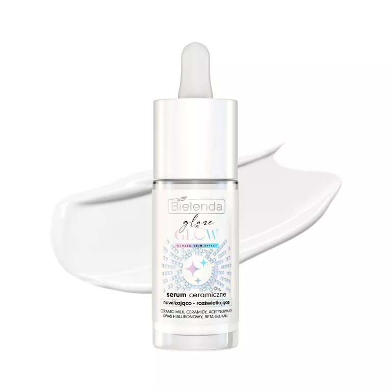 Serum ceramiczne nawilżająco- rozświetlające glazed skin effect,  30 ml