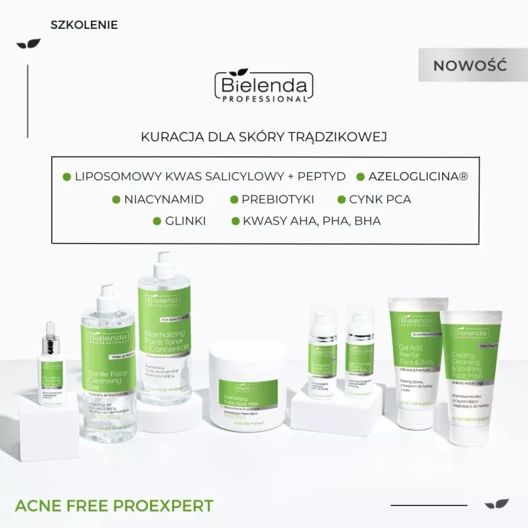 Acne free pro expert walka z trądzikiem Składniki do walki z trądzikiem