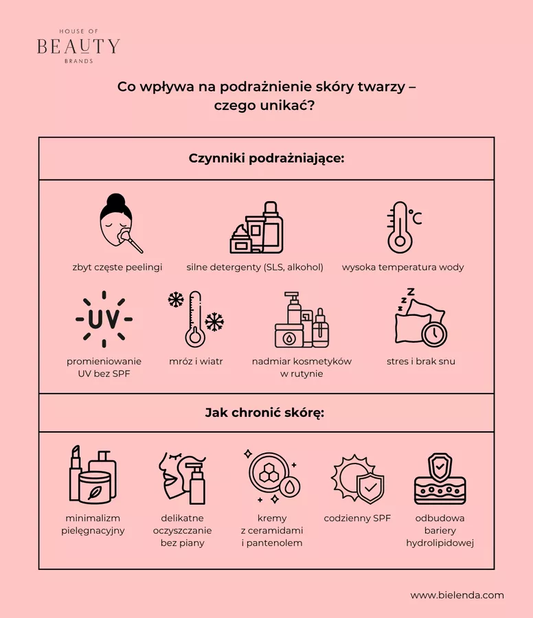 co wpływa na podrażenienie sk&oacute;ry twarzy