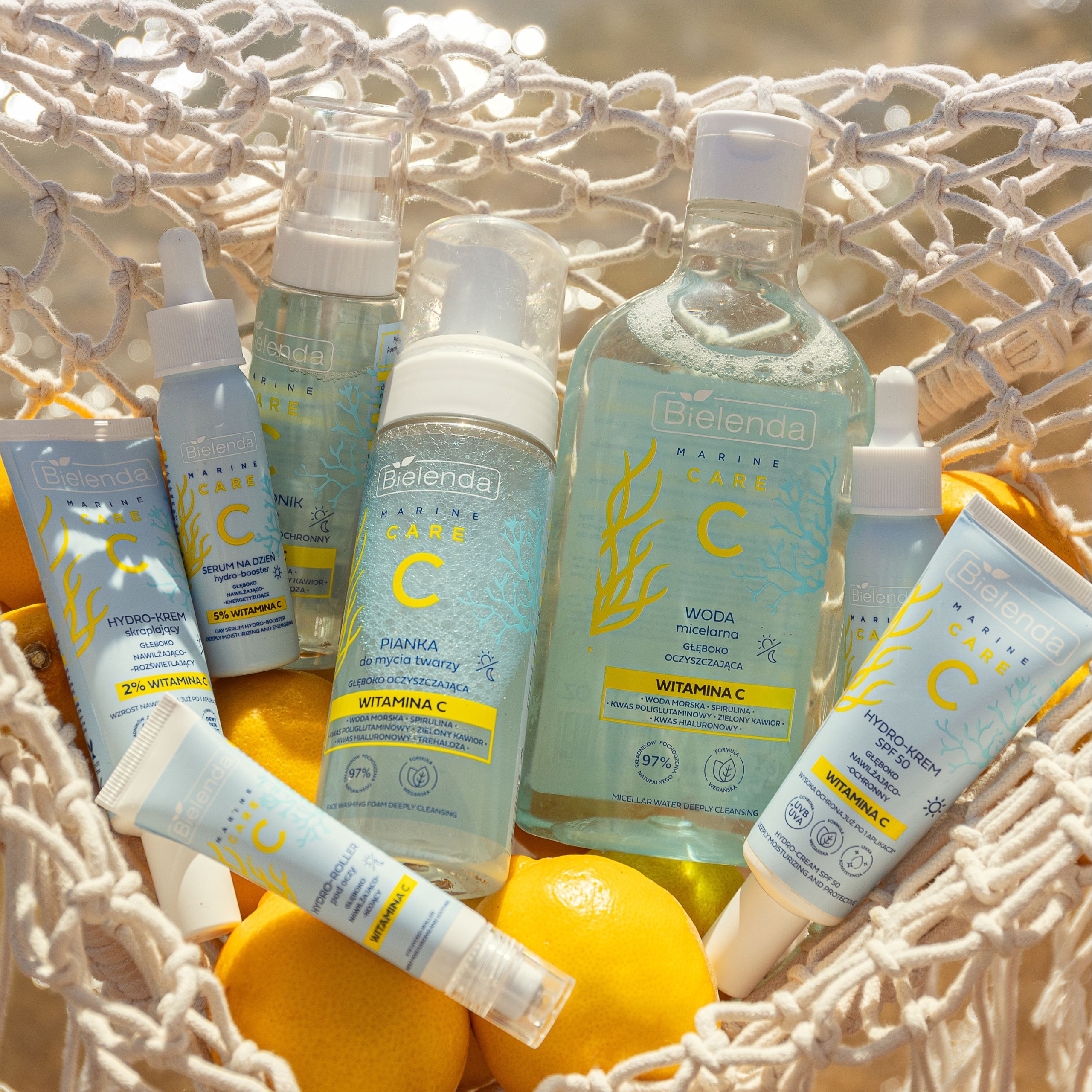 Сыворотка-бустер для лица Bielenda C Marine Care Glow ночная, увлажняющая и придающая сияние — фото 3