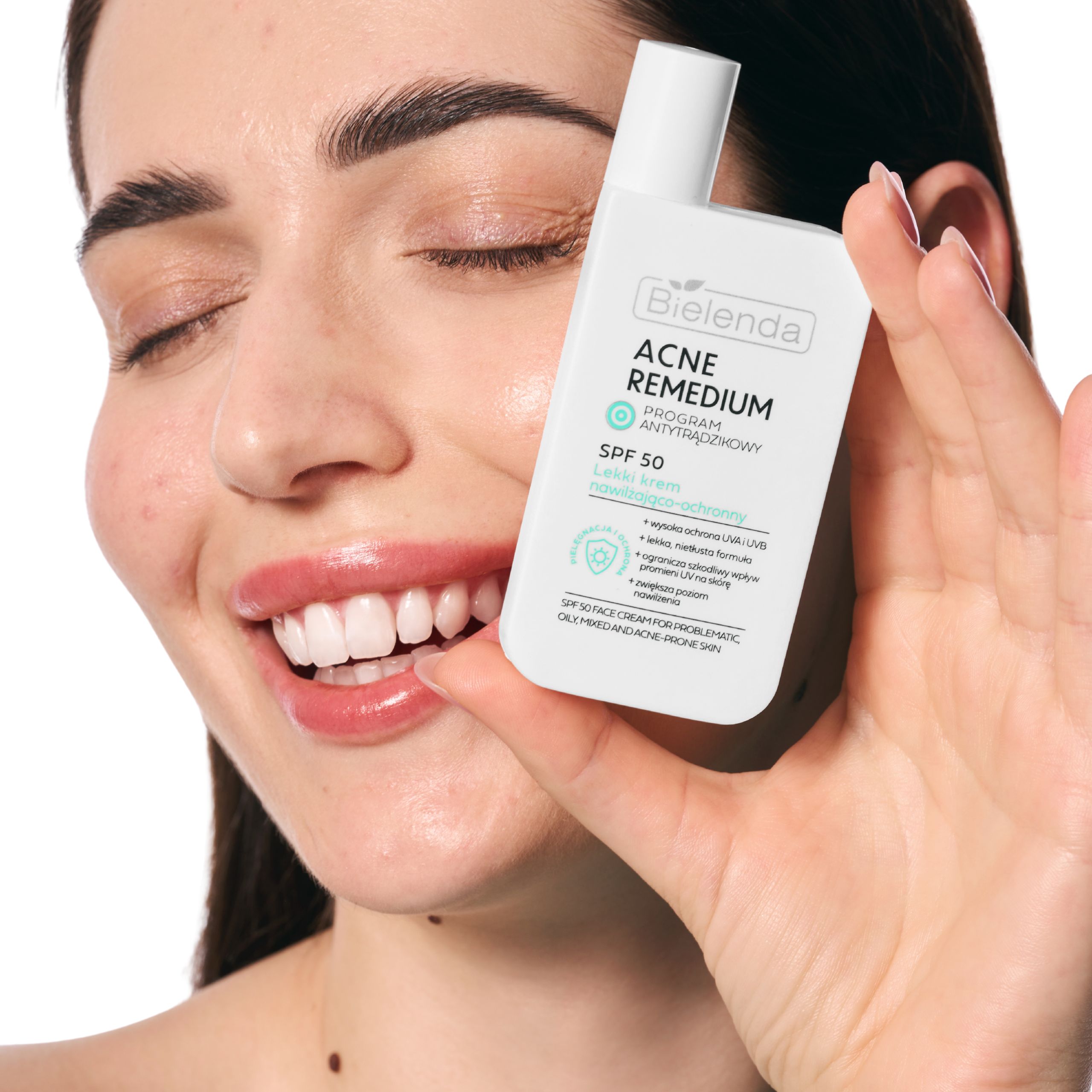 Солнцезащитный крем для лица Bielenda Acne Remedium увлажняющий, SPF 50, для жирной и проблемной кожи, 40 мл — фото 4