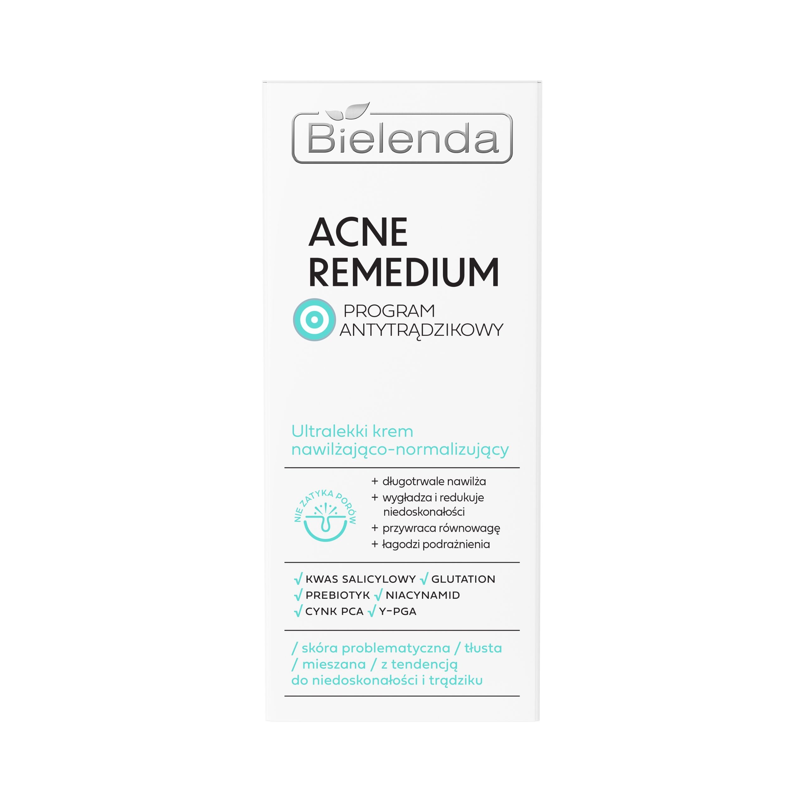 Крем для лица Bielenda Acne Remedium ультралегкий, нормализующий, для жирной и проблемной кожи, 50 мл — фото 5