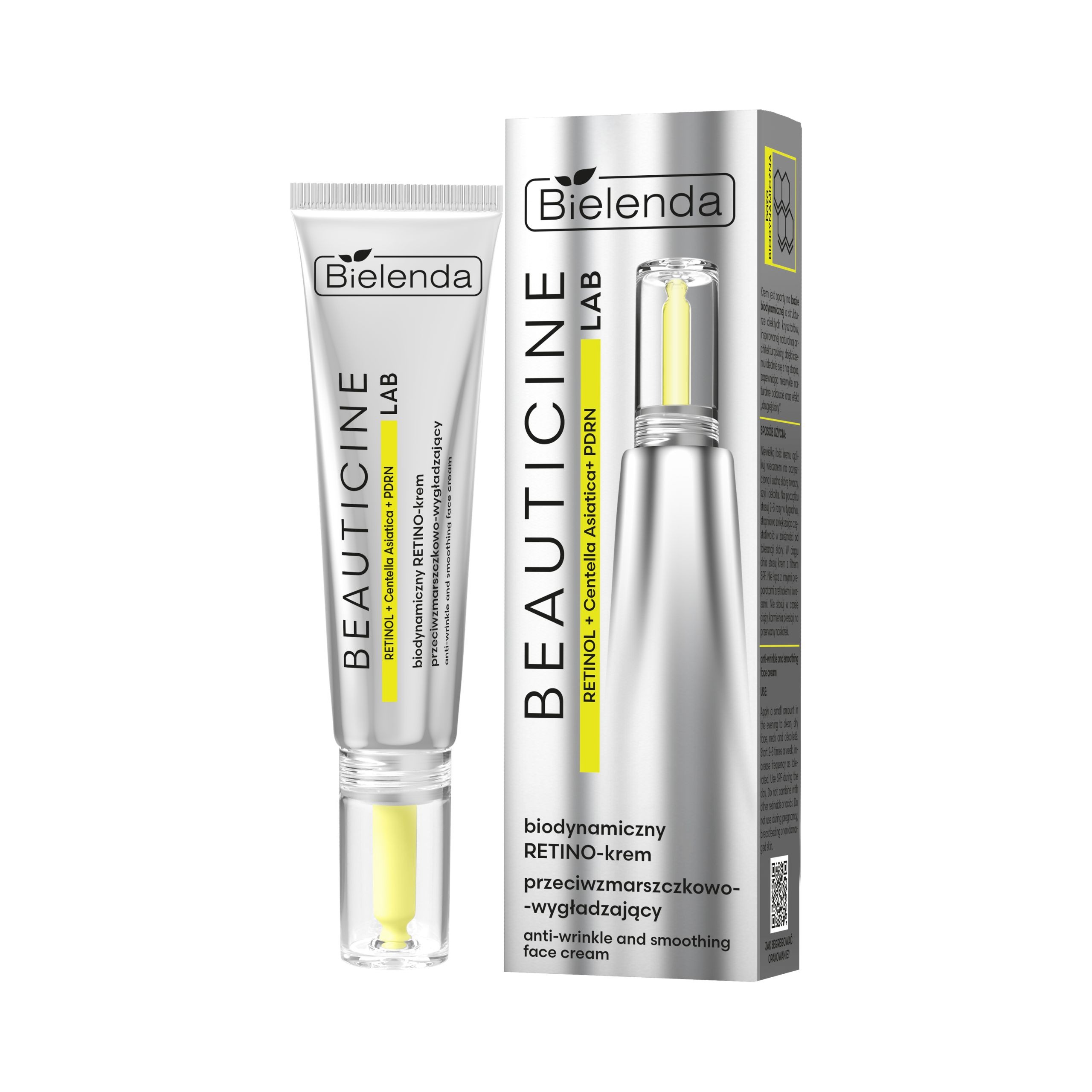 Крем для лица Bielenda Beauticine Lab Retino против морщин, разглаживающий, для сухой кожи, 40 мл