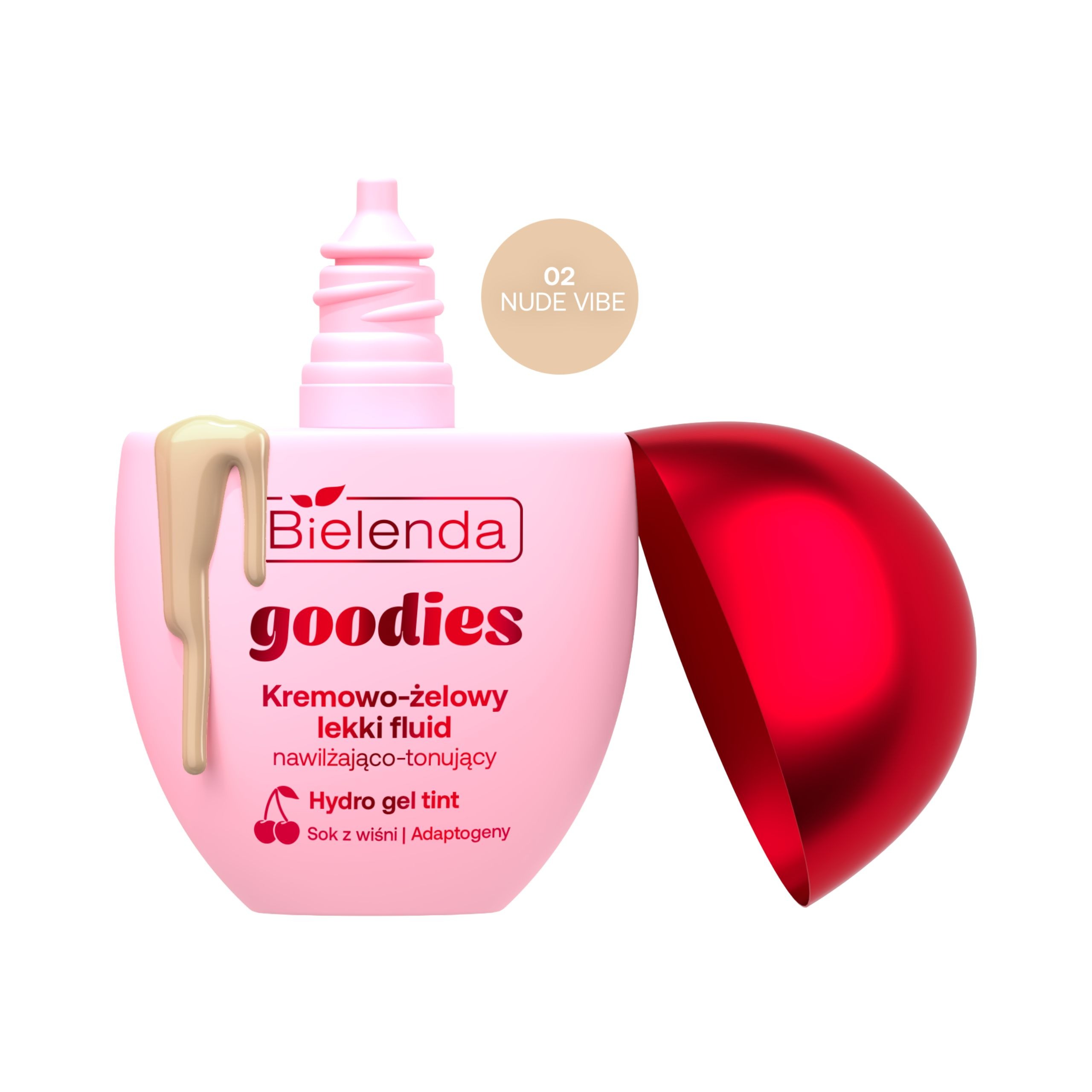 Тонирующий флюид для лица Bielenda Goodies увлажняющий, оттенок 02 Nude Vibe, 40 мл — фото 3
