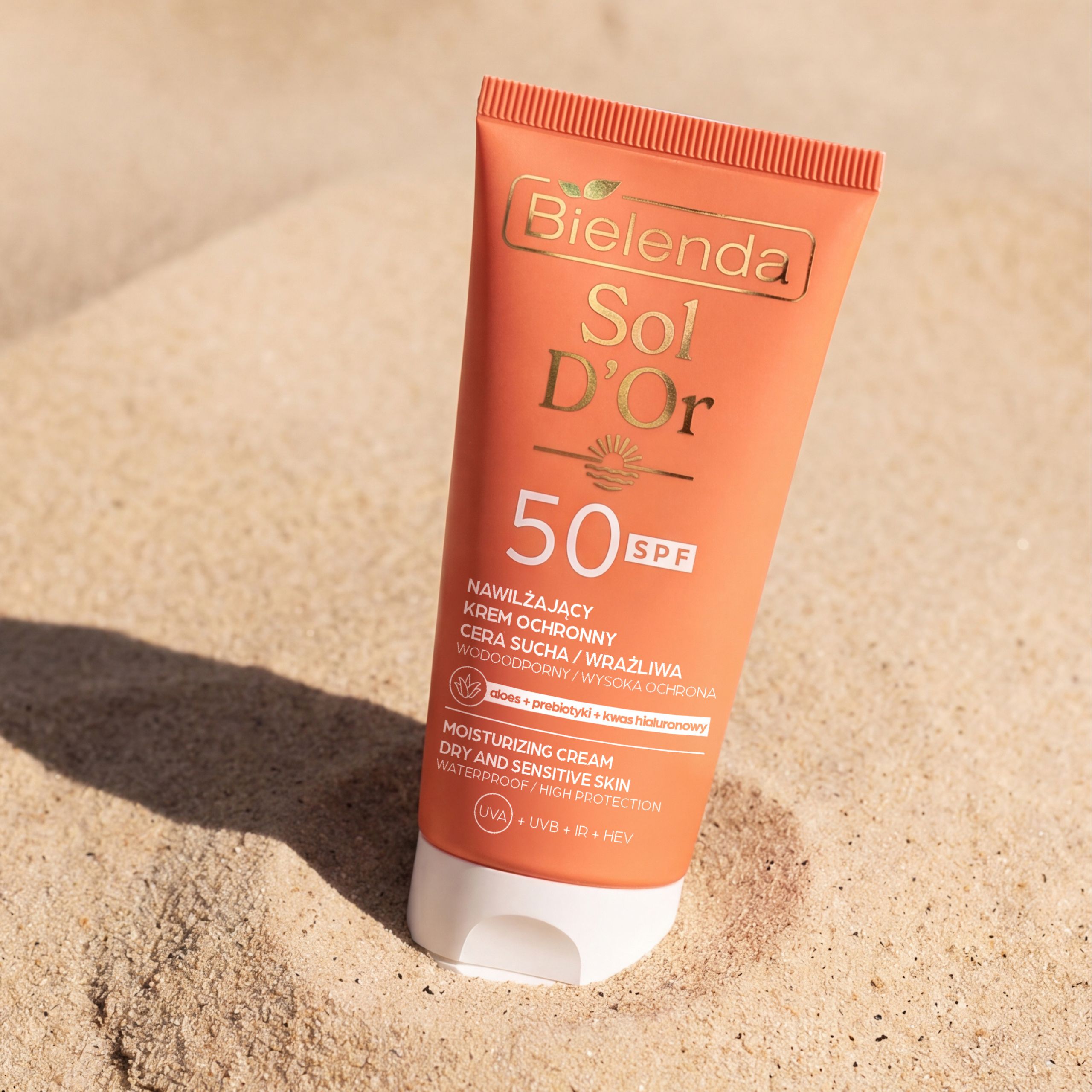 Солнцезащитный крем для лица Bielenda Sol D'Or SPF 50, для сухой и чувствительной кожи, 50 мл — фото 4