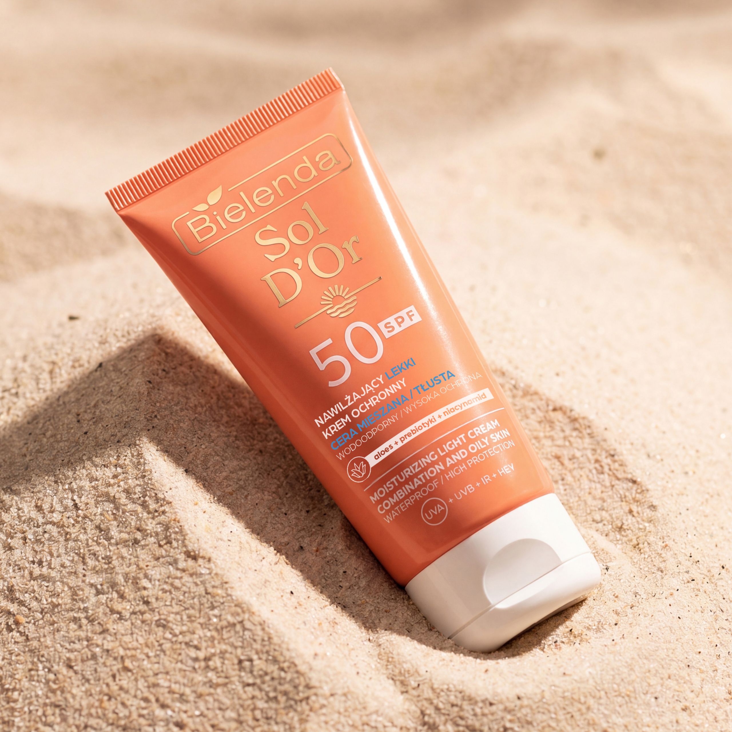 Солнцезащитный крем для лица Bielenda Sol D'Or легкий, SPF 50, для жирной и комбинированной кожи, 50 мл — фото 5
