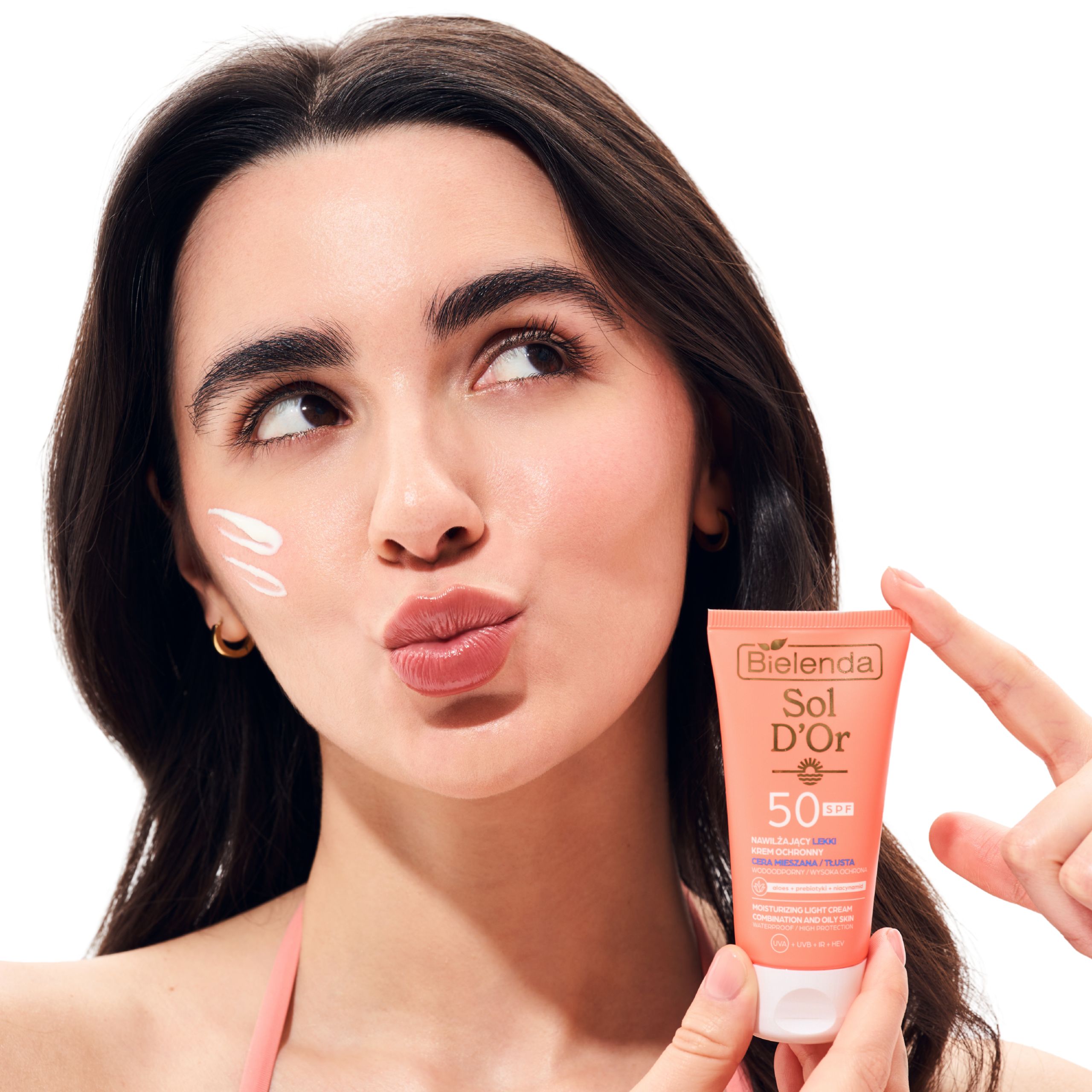 Солнцезащитный крем для лица Bielenda Sol D'Or легкий, SPF 50, для жирной и комбинированной кожи, 50 мл