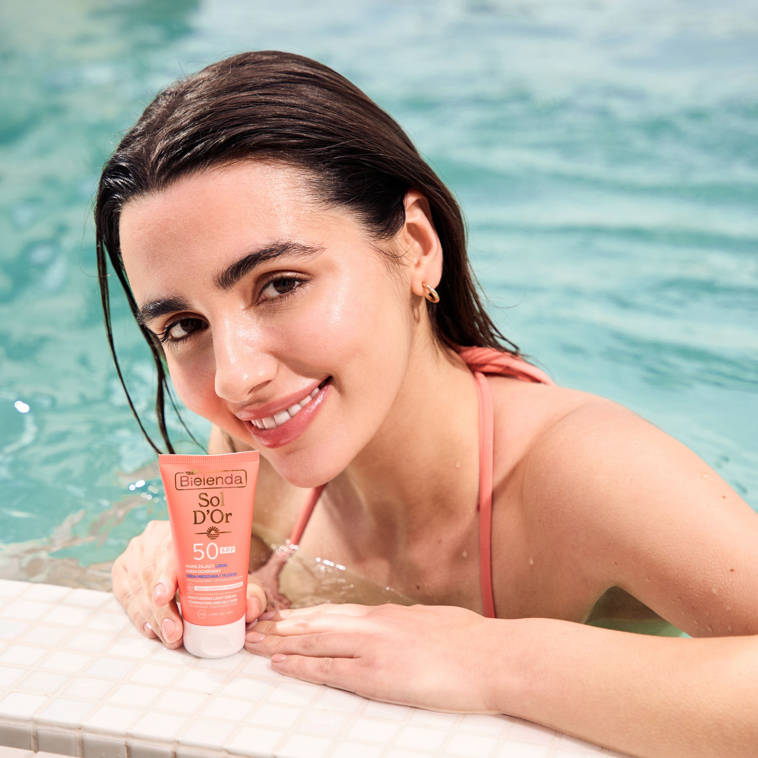 Солнцезащитный крем для лица Bielenda Sol D'Or легкий, SPF 50, для жирной и комбинированной кожи, 50 мл — фото 3