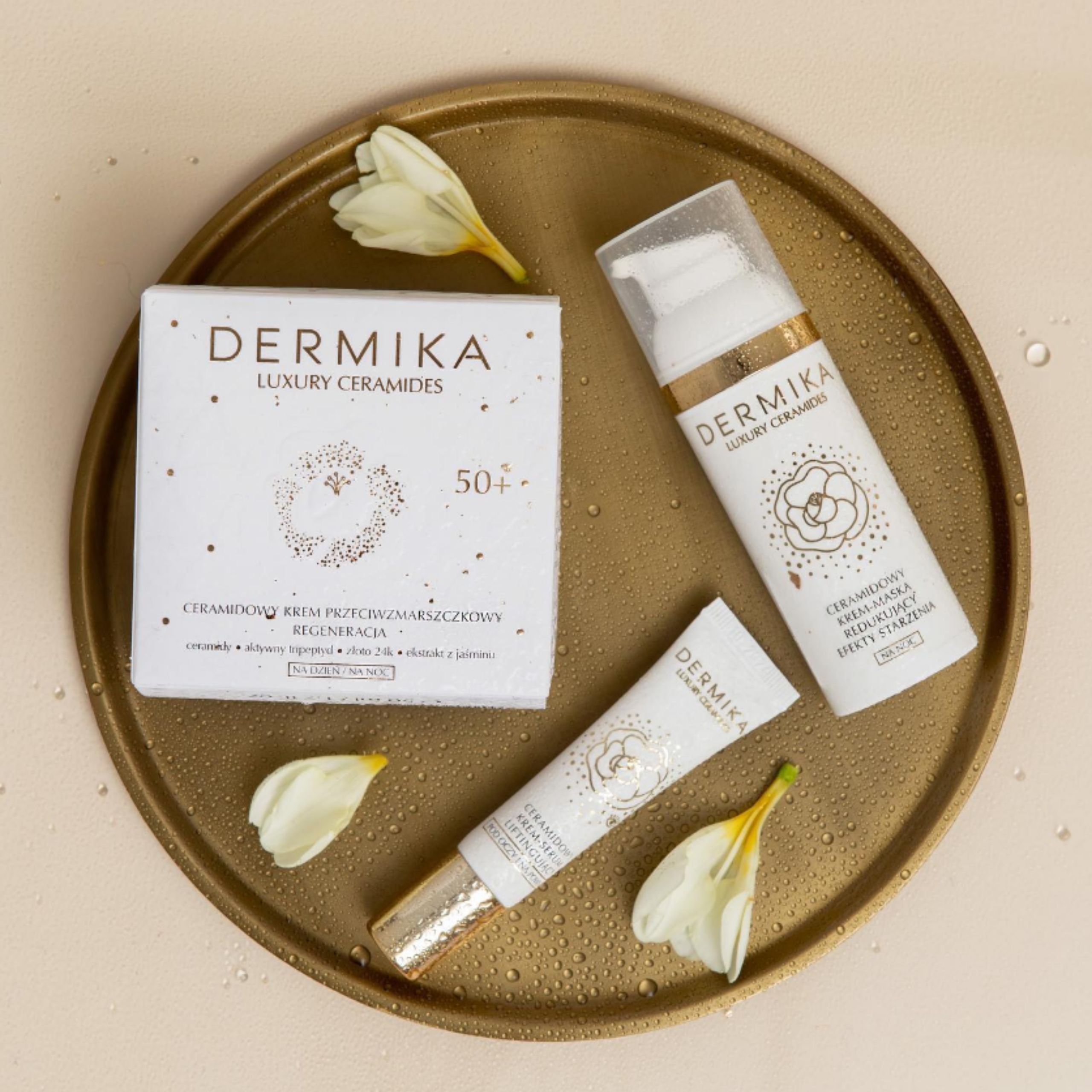 Крем для лица Dermika Luxury Ceramides 50+ против морщин, с церамидами, для зрелой кожи, 50 мл — фото 4