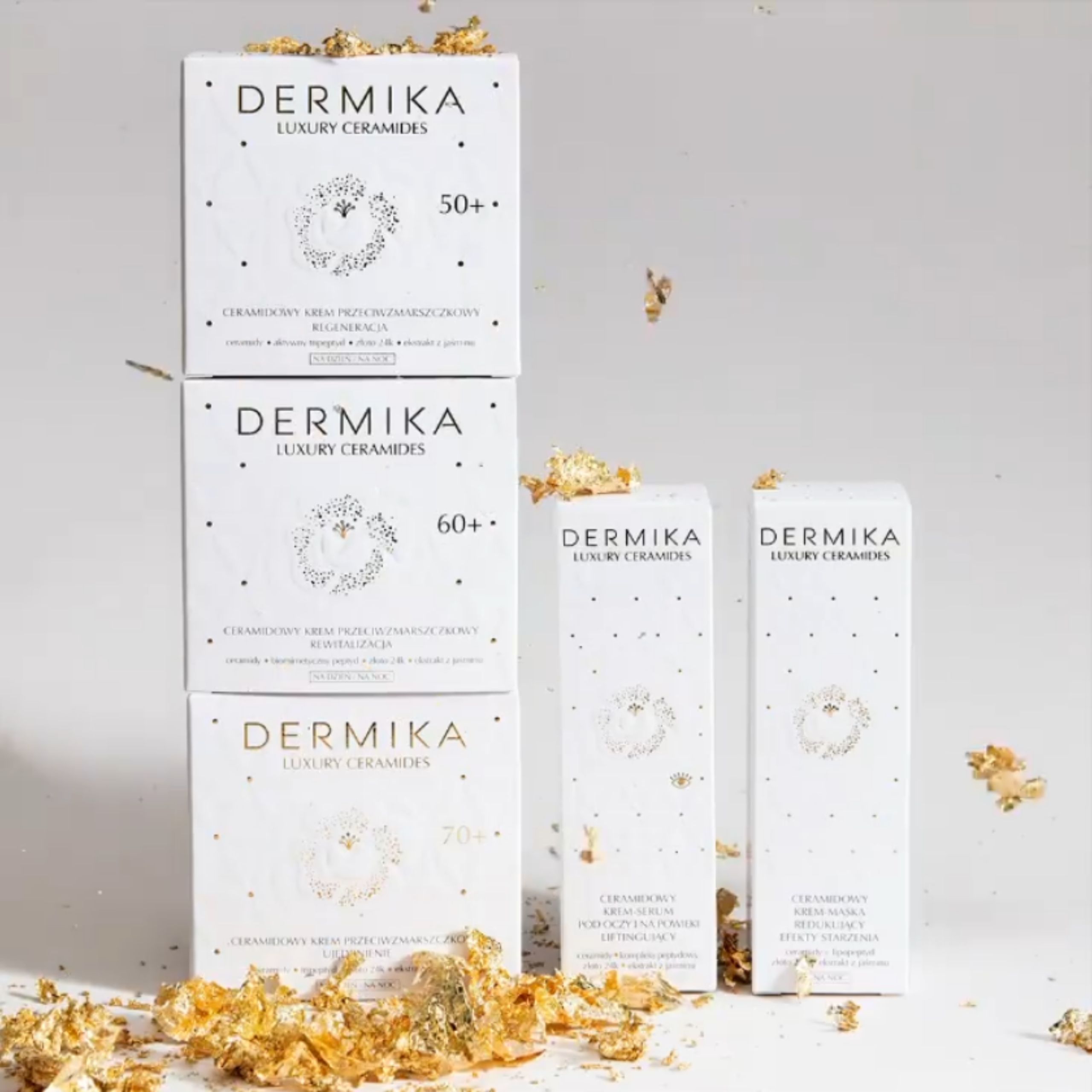 Крем для лица Dermika Luxury Ceramides 70+ против морщин, укрепляющий, для зрелой кожи, 50 мл — фото 3