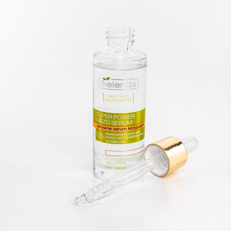SUPER POWER MEZO SERUM Aktywne serum korygujące , 30 ml, Bielenda
