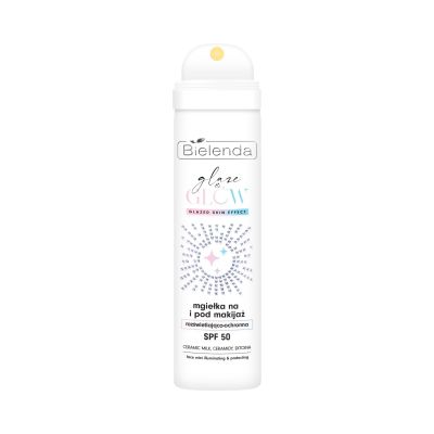 Mgiełka na i pod makijaż, rozświetlająco-ochronna, SPF 50