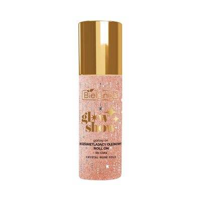 Rozświetlający olejkowy roll on, CRYSTAL ROSE GOLD