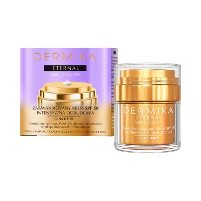 Zaawansowany krem SPF 50 intensywna odbudowa na dzień