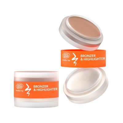 Duo bronzer & highlighter, 01 Cool