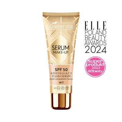 Korygujący fluid+serum SPF50 do każdego typu cery, odcień nr 3
