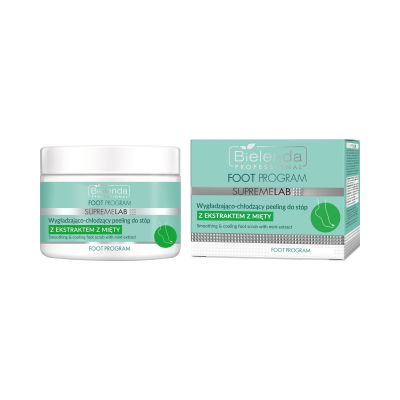 Wygładzająco-chłodzący peeling do stóp z ekstraktem z mięty Wygładzająco-chłodzący peeling do stóp z ekstraktem z mięty