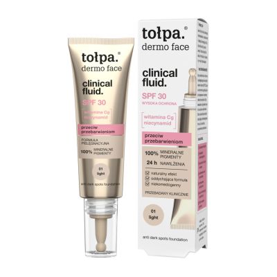 Fluid do twarzy przeciw przebarwieniom spf 30, 01 light