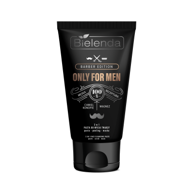 3 w 1 pasta do mycia twarzy Bielenda Only for Men Barber Edition