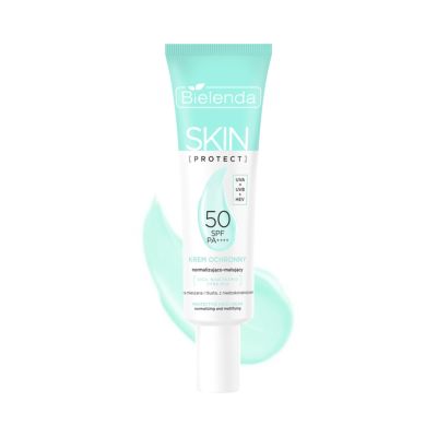Krem ochronny SPF 50 normalizująco - matujący, PA++++, UVA + UVB + HEV