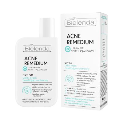 Lekki krem nawilżająco-ochronny SPF 50