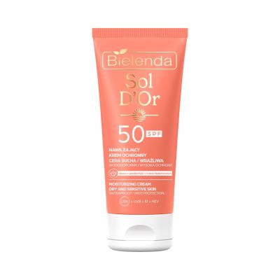 Ochronny krem do opalania twarzy SPF50 - cera sucha / wrażliwa