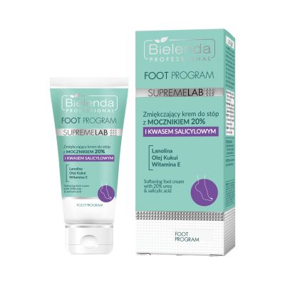 Zmiękczający krem do stóp z mocznikiem 20% i kwasem salicylowym