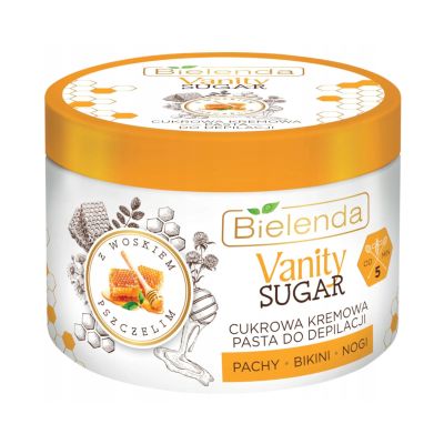 Cukrowa kremowa pasta do depilacji z woskiem pszczelim Cukrowa kremowa pasta do depilacji z woskiem pszczelim