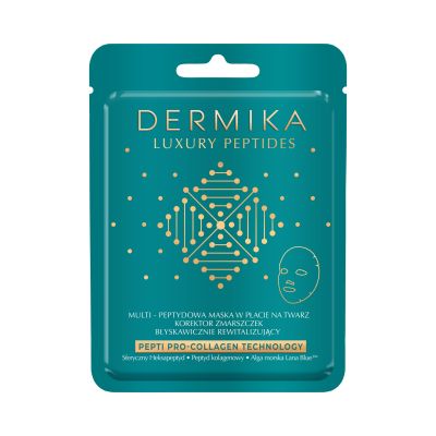 Multi Peptydowa maska w płacie na twarz - korektor zmarszczek błyskawicznie rewitalizujący