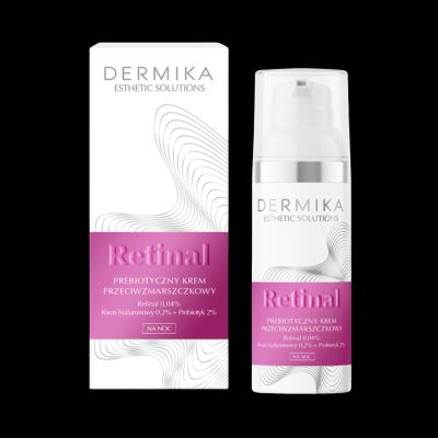 Prebiotyczny krem przeciwzmarszczkowy na noc z retinalem