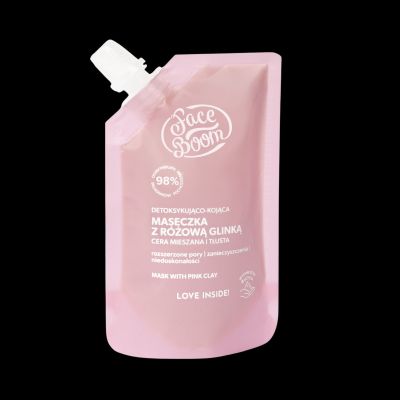 Detoksykująco-kojąca maseczka z różową glinką Oczyszczająca Kompanka 