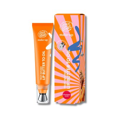 Fruit-infused lip butter to oil, 01 Strawberry glow, 10g