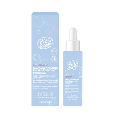 Enzymatyczny ozonowy peeling do skóry głowy i włosów
