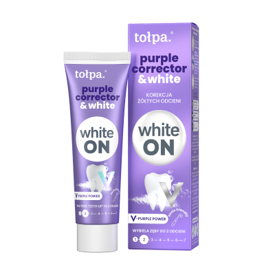 Pasta do zębów z fioletowym pigmentem Pasta do zębów z fioletowym pigmentem