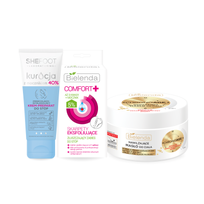 Zestaw rytuał wygładzający stopy i ciało Zestaw rytuał wygładzający stopy i ciało