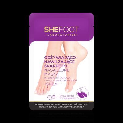 Odżywiająco-nawilżające skarpetki nasączone maską, 1 para Odżywiająco-nawilżające skarpetki nasączone maską, 1 para