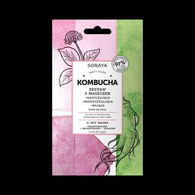 Zestaw 3 maseczek KOMBUCHA 3x8ml