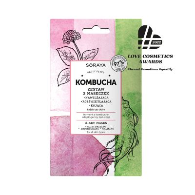 Zestaw 3 maseczek KOMBUCHA 3x8ml Zestaw 3 maseczek KOMBUCHA 3x8ml