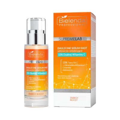 Emulsyjne serum-shot odżywczo-witalizujące 15% Podwójnej Witaminy C