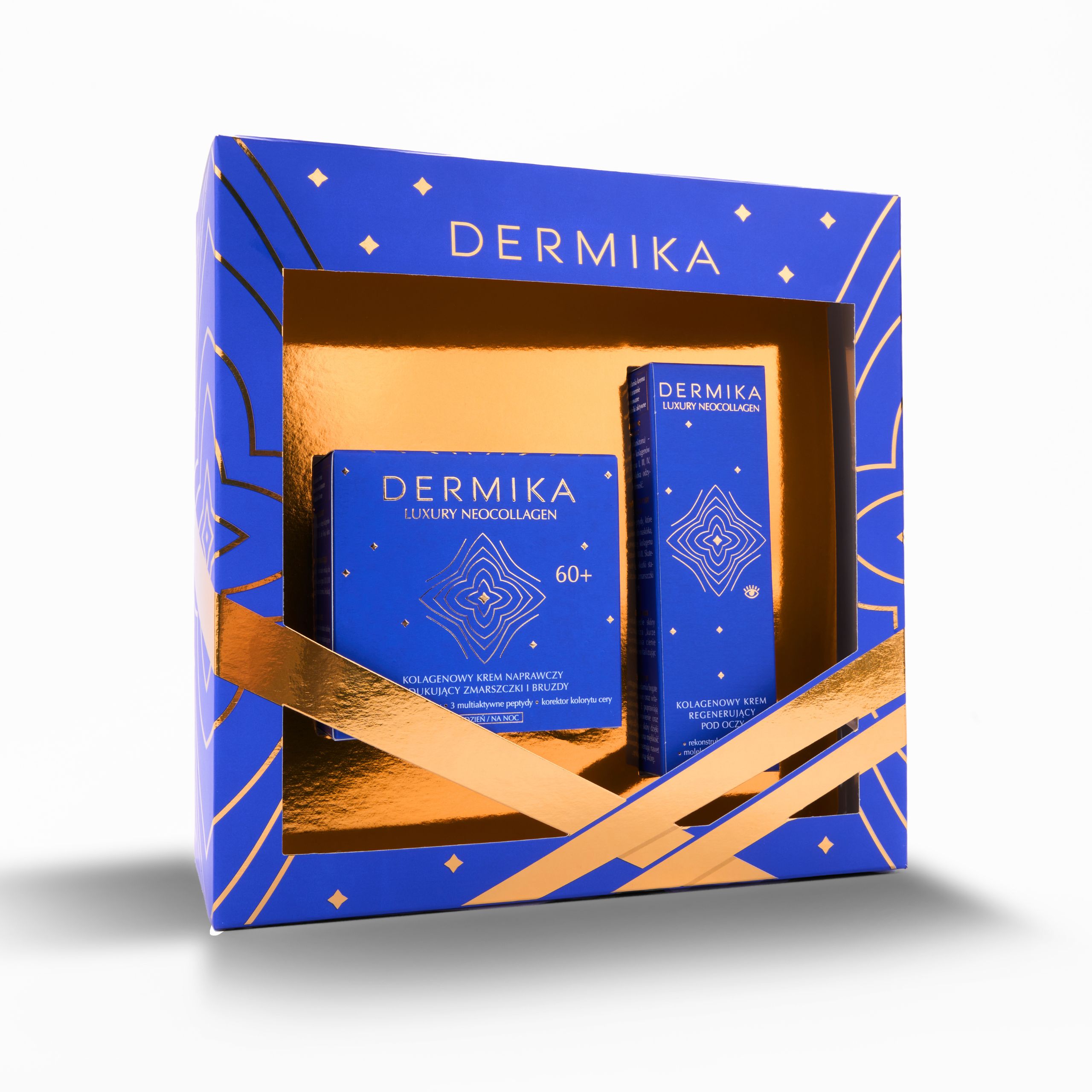 Набор Dermika Luxury Neocollagen 60+: коллагеновый крем для лица 50 мл и крем для кожи вокруг глаз — фото 3