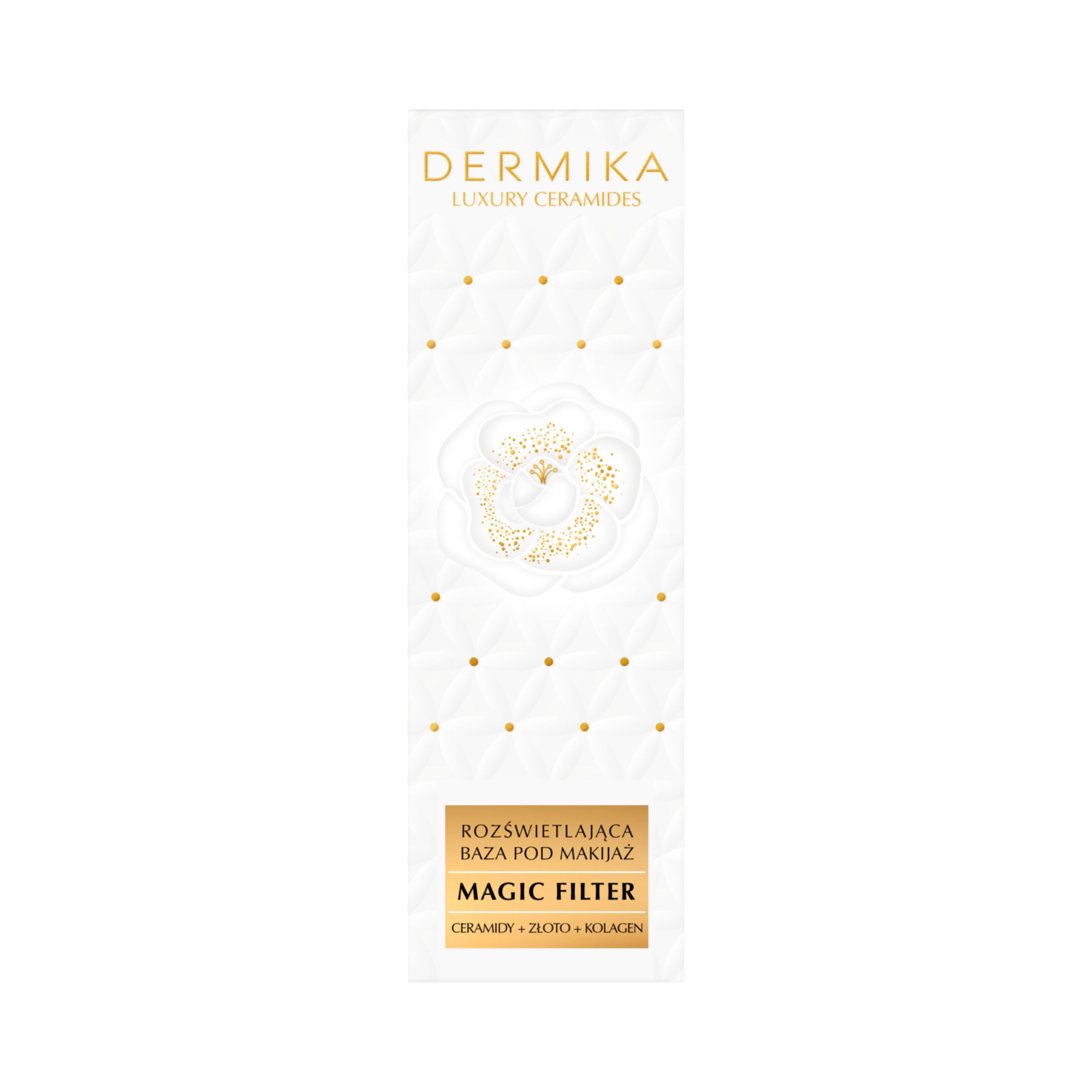 База под макияж Dermika Luxury Ceramides Magic Filter сияющая, для зрелой кожи — фото 7