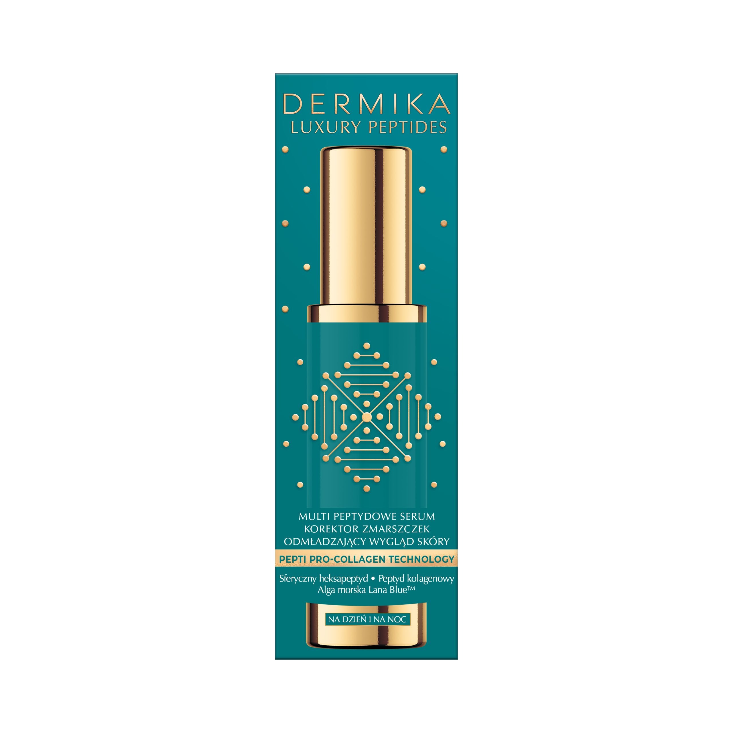 Сыворотка для лица Dermika Luxury Peptides, мультипептидная, корректор морщин — фото 2
