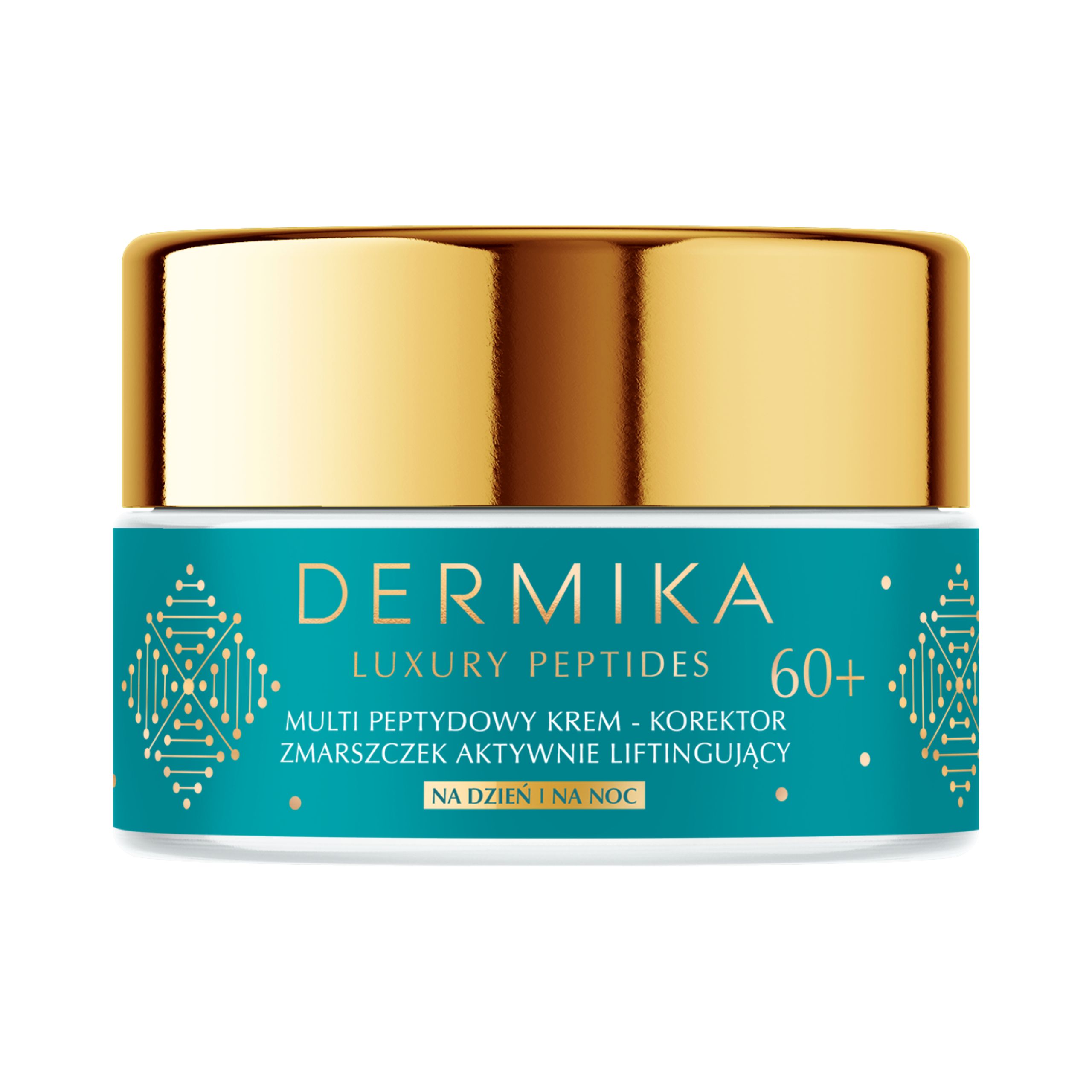 Крем для лица Dermika Luxury Peptides 60+ мультипептидный, корректор морщин, для зрелой кожи, 50 мл — фото 2