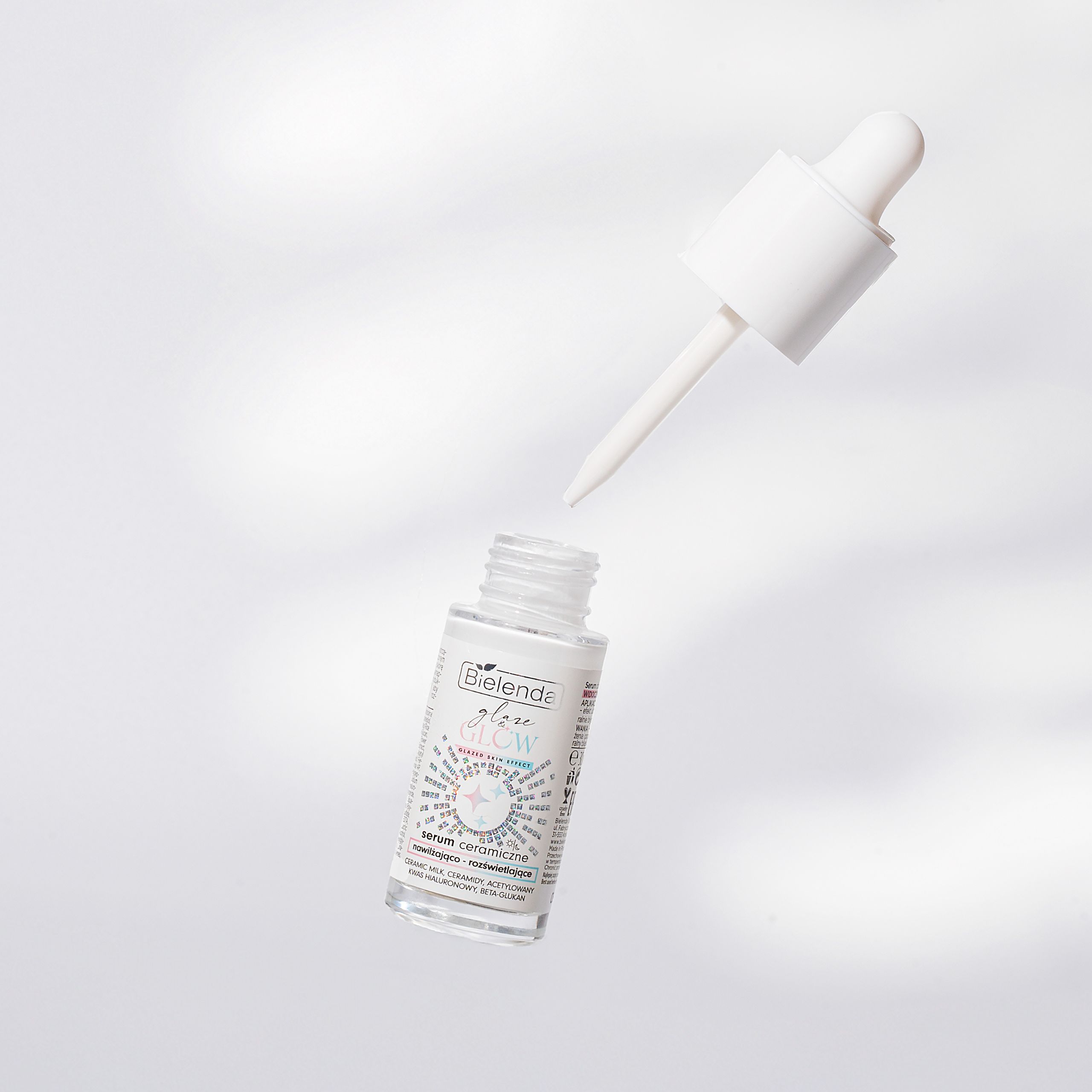 Сыворотка для лица Bielenda Glazed Skin Effect керамидная, увлажняющая и придающая сияние, для сухой кожи — фото 4