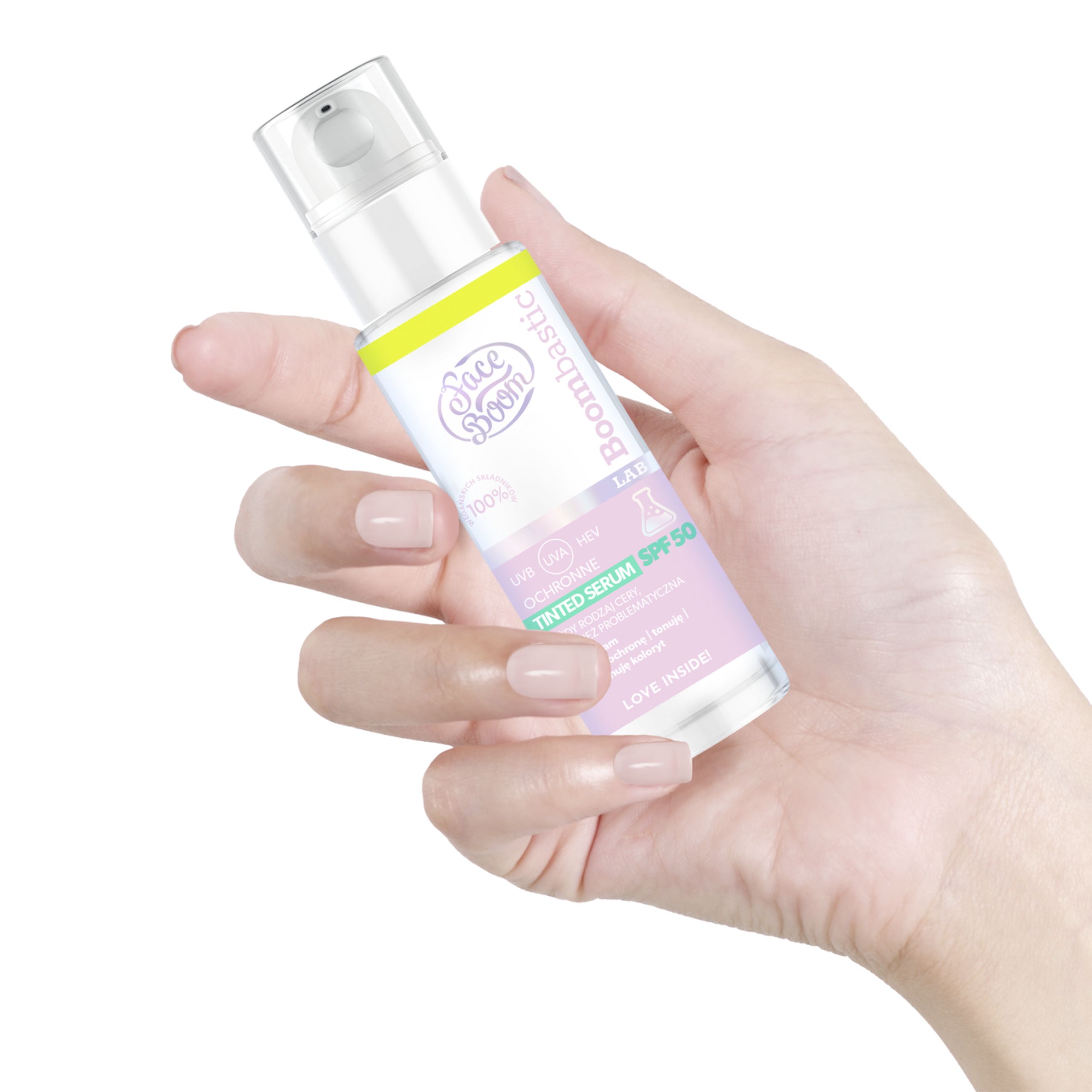 Tinted ochronne serum SPF 50, 30 ml, FaceBoom | House of