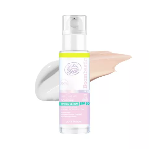 Tinted ochronne serum SPF 50