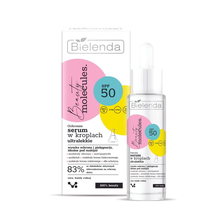 Ochronne ultralekkie serum w kroplach SPF 50